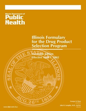 Illinois Formulary for the Drug Product Selection Program
