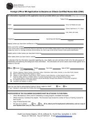 Foreign Nurse Application - Illinois Department of Public Health
