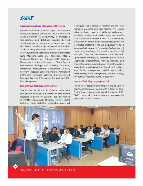 MTech IT Placements 2013.pdf - IDRBT