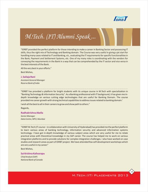 MTech IT Placements 2013.pdf - IDRBT