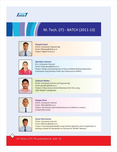 MTech IT Placements 2013.pdf - IDRBT