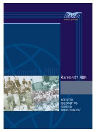 Placements 2004 - IDRBT