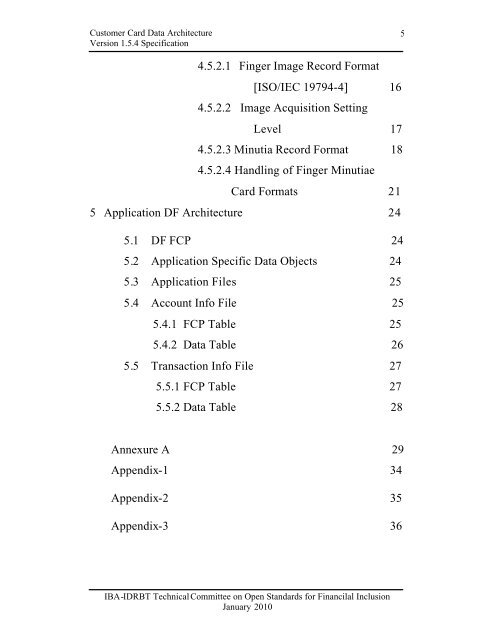 FI Card Data Architecture Document Ver 1.5.4.pdf - IDRBT