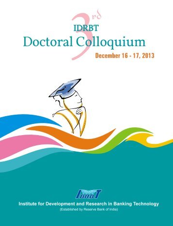 Third IDRBT Doctoral Colloquium