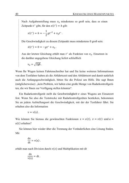 13.1 Zur Einteilung der Mechanik - Institut fÃ¼r Dynamik und ...