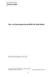 Bau- und Nutzungsordnung inkl. AnhÃ¤nge (BNO ... - Stadt Baden