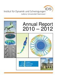 Annual Report 2010-2012 - IDS - Leibniz UniversitÃ¤t Hannover