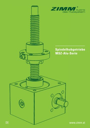 Spindelhubgetriebe MSZ-Alu-Serie | ZIMM Prospekt - DE