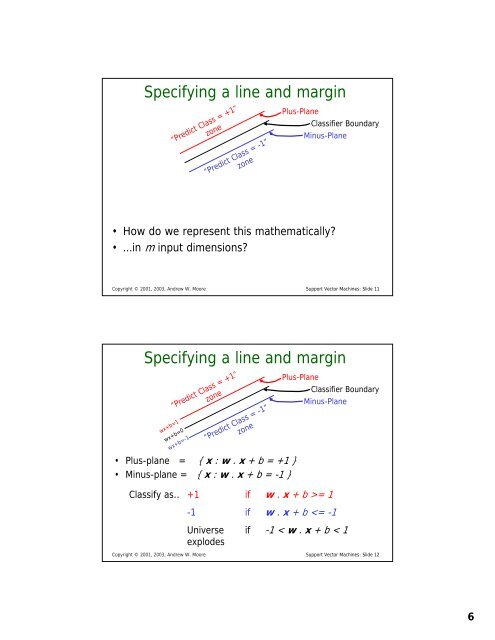 Support Vector Machines - The Auton Lab