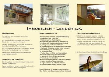 Immobilien - Lender e.k. - Idstein aktiv