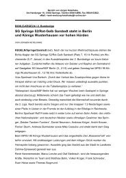 Bericht fÃ¼r die Hannoversche Allgemeine Zeitung ... - SG Berlin 07