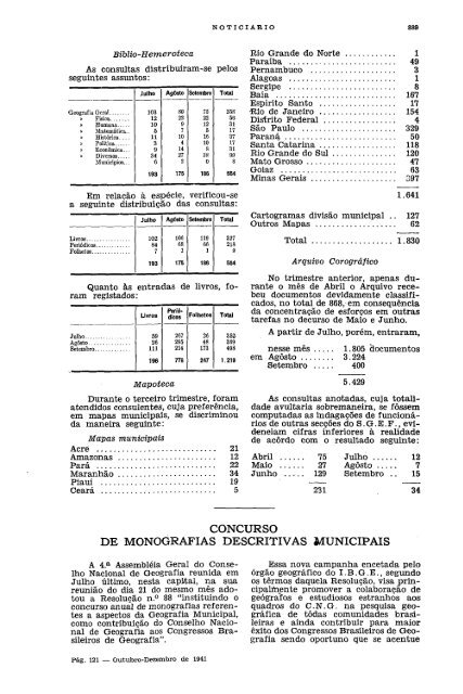 REVISTA BRASILEIRA DE GEOGRAFIA - Biblioteca do IBGE