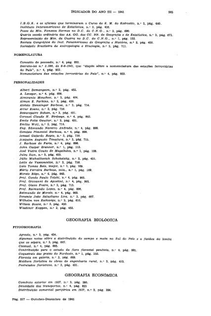 REVISTA BRASILEIRA DE GEOGRAFIA - Biblioteca do IBGE