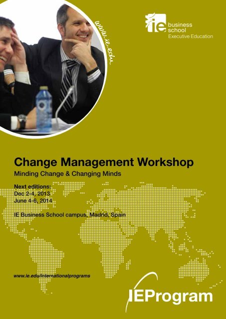 Change Management Workshop Program Brochure[pdf] - IE