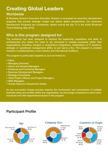 Change Management Workshop Program Brochure[pdf] - IE