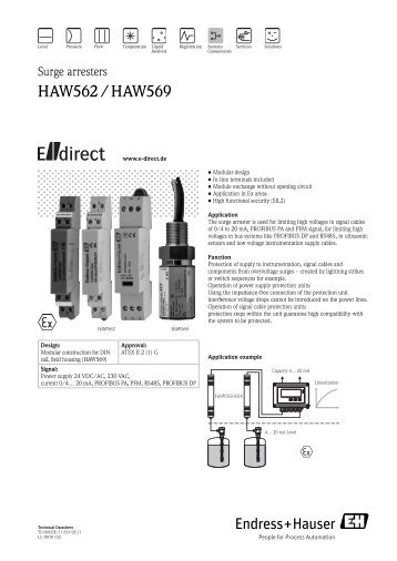 HAW562 / HAW569 - Endress+Hauser Ireland