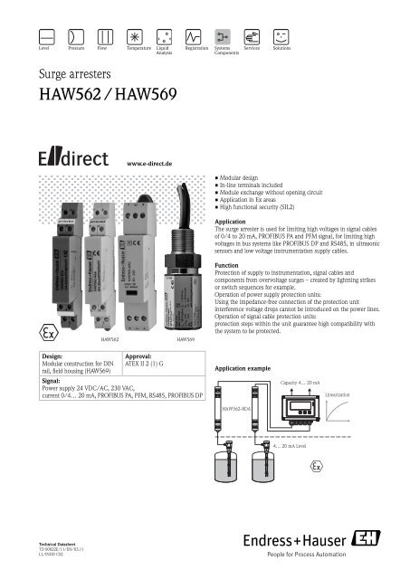 Haw562 Haw569 Endress Hauser Ireland