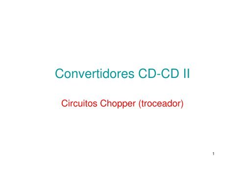 Convertidores CD-CD II