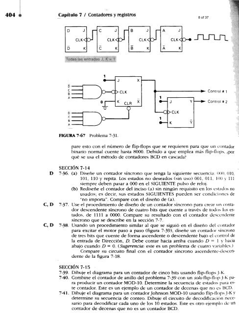 Ejercicios Tema: Contadores y Registros - Escuela de IngenierÃ­a ...