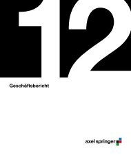 GeschÃ¤ftsbericht 2012 - Axel Springer