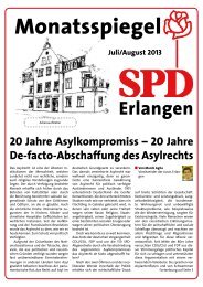 Ausgabe Juli/August 2013 - SPD Erlangen