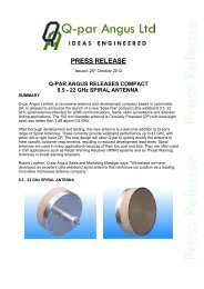Press Release - Compact 0.5 - 22 GHz Spiral Antenna - Q-par