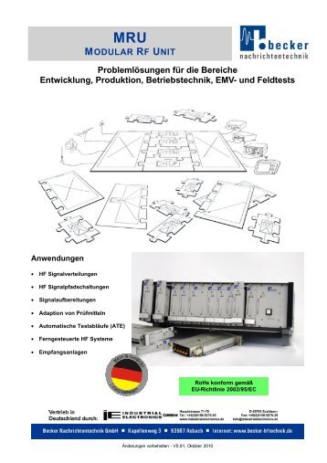 und Feldtests MODULAR RF UNIT