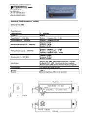 Datenblatt VSWR-MessbrÃ¼cke 3G-SMA Artikel Nr. 3G-SMA