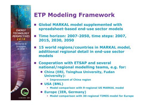 Energy Technology Perspectives 2010 - iea-etsap