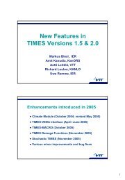 New Features in TIMES Versions 1.5 & 2.0 - iea-etsap