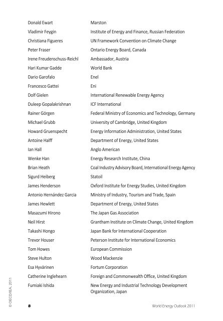 World Energy Outlook 2011 - IEA