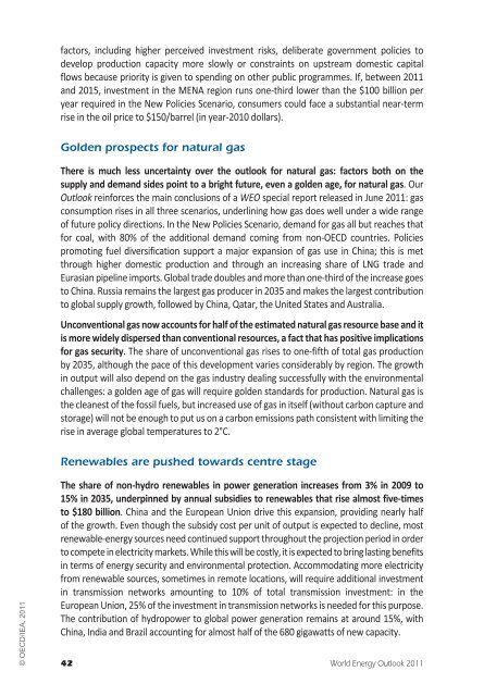 World Energy Outlook 2011 - IEA