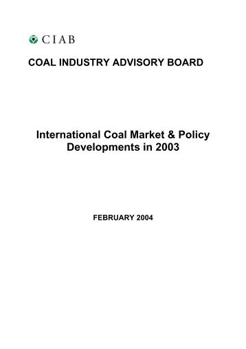 CIAB Annual Review 2003 - IEA