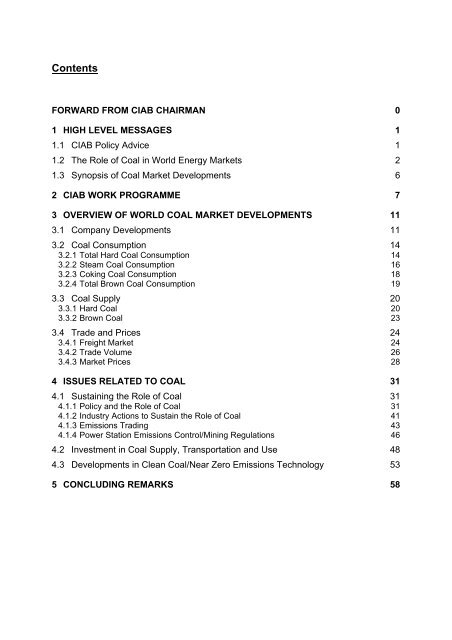 CIAB Market & Policy developments 2005/06 - IEA