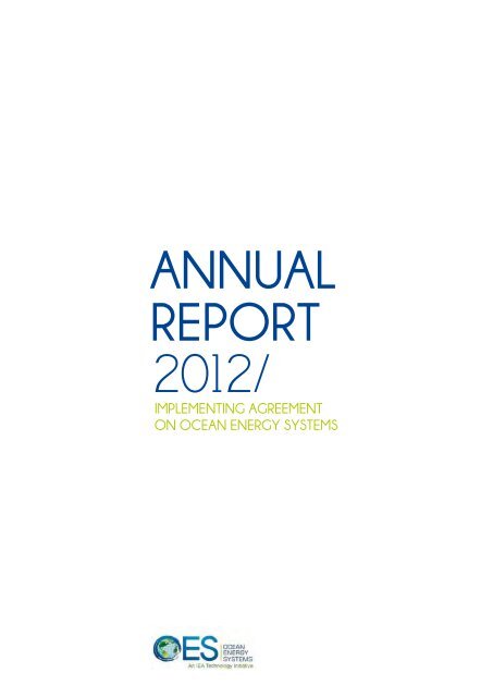 OES Annual Report 2012 - Ocean Energy Systems