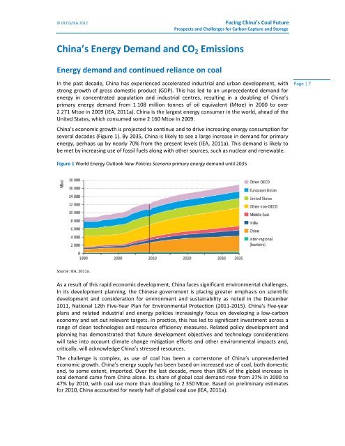 Facing China's Coal Future - IEA