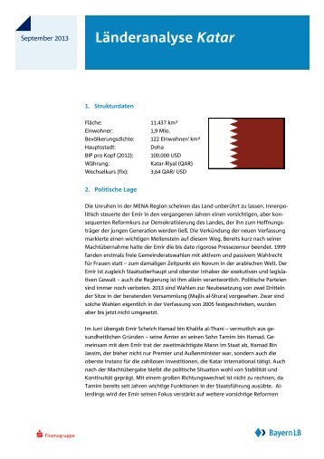 LÃ¤nderanalyse Katar - Bayerische Landesbank