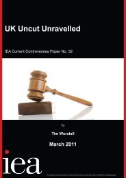 'UK Uncut Unravelled' (PDF) - Institute of Economic Affairs