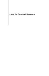 … and the Pursuit of Happiness - Institute of Economic Affairs