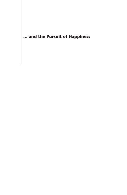 … and the Pursuit of Happiness - Institute of Economic Affairs