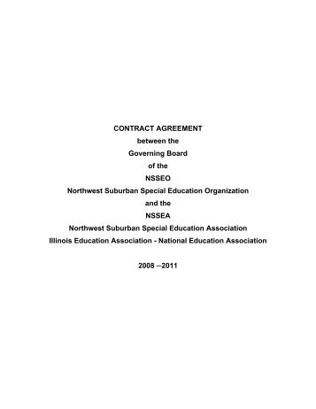 CONTRACT AGREEMENT between the Governing Board of the ...
