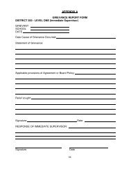 APPENDIX A GRIEVANCE REPORT FORM DISTRICT 300 - Illinois ...