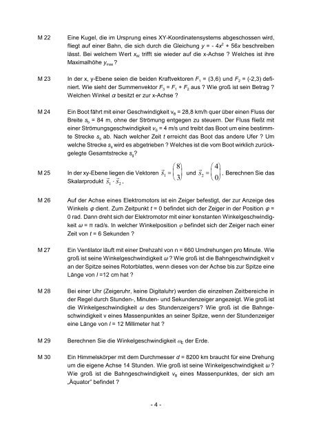 Aufgabensammlung - Institut für Experimentelle und Angewandte ...