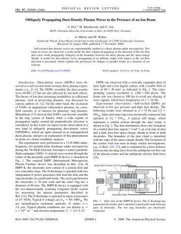 Obliquely Propagating Dust-Density Plasma Waves in the Presence ...