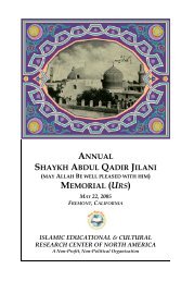 ANNUAL SHAYKH ABDUL QADIR JILANI MEMORIAL (URS) - IECRC