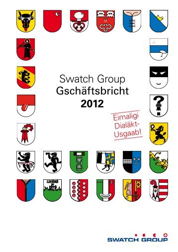 Swatch Group GschÃ¤ftsbricht 2012 - Forum Helveticum