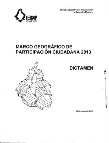 Dictamen - Instituto Electoral del Distrito Federal