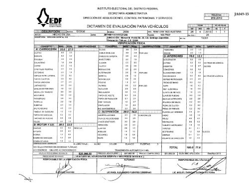 ACUERDO JA049-13 - Instituto Electoral del Distrito Federal