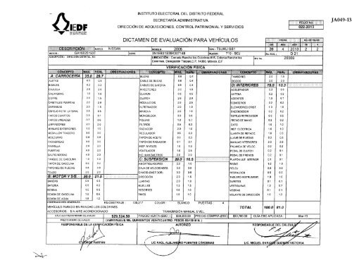 ACUERDO JA049-13 - Instituto Electoral del Distrito Federal