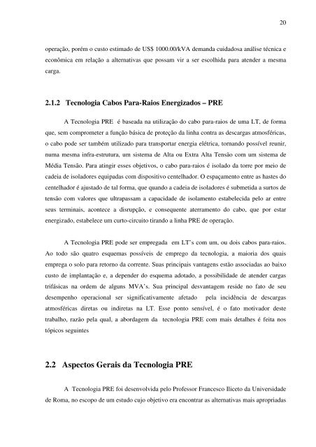 Universalização da energia elétrica através da tecnologia ... - IEE/USP